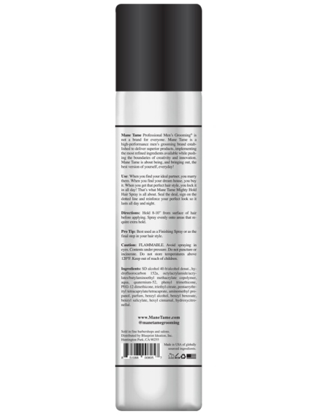 Mighty Hold Hair Spray | Mane Tame Professional Men's Grooming®